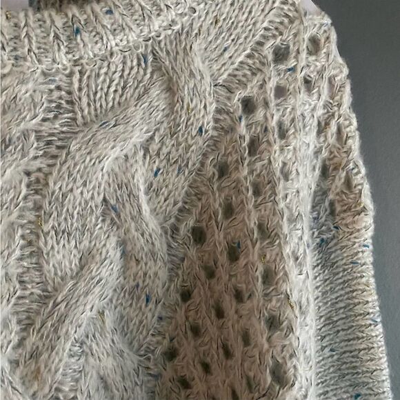 J.O.A. Balloon Sleeve Cable Knit Sweater - Picture 3 of 8